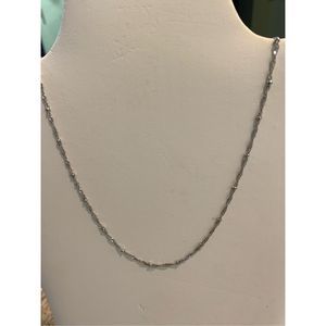 Dainty Silver Rope with Bead Chain